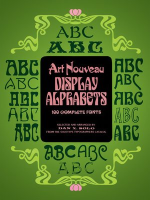 cover image of Art Nouveau Display Alphabets